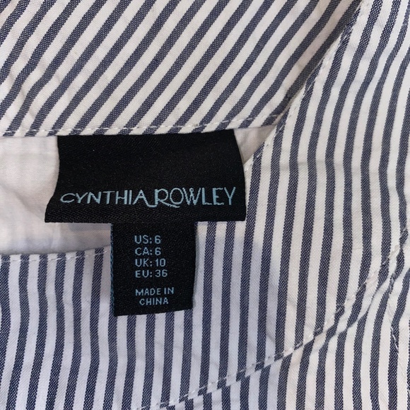 Cotton Seersucker Nautical Dress Cotton lined with embroidered anchors - Picture 3 of 7